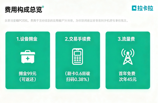 拉卡拉POS机费用构成